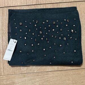 White House, black market Embellished  Rhinestone Scarf NEW